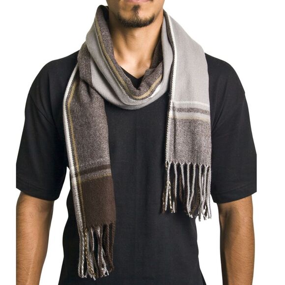 Alpine Swiss Mens Scarf Softer Than Cashmere Scarves Plaids Womens Winter Shawl - Picture 4 of 5